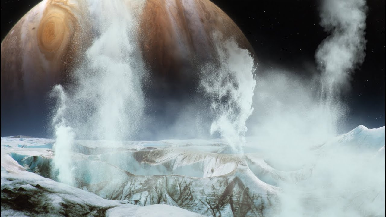 Europa venting water (artist's concept)